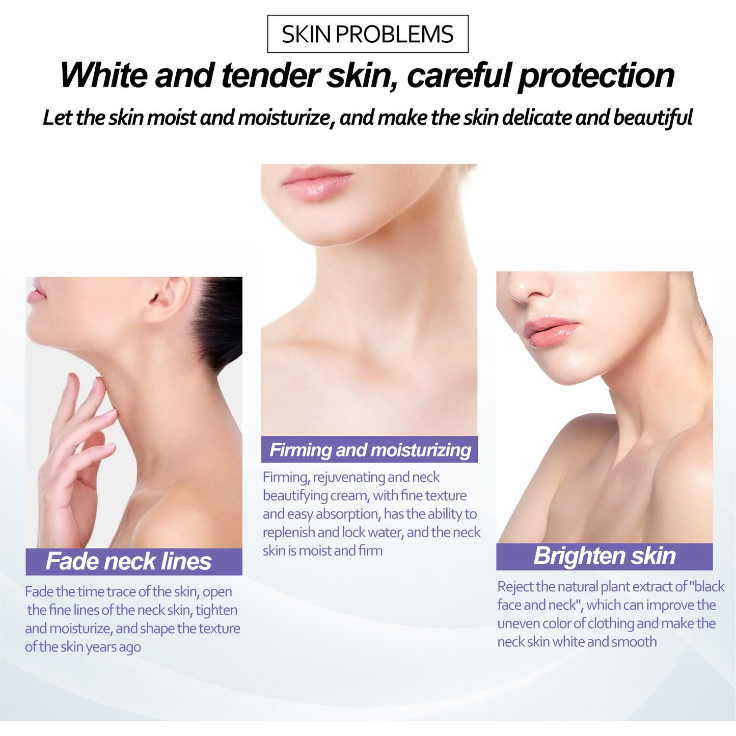 Retinol Neck Cream Neck Massage Desalting Neck Lines Nourishing And Firming Neck Skin Reshaping Swan Neck